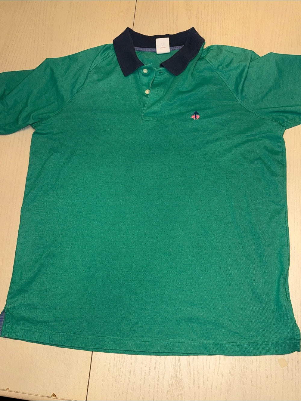 Men’s large L brooks brothers green blue polo